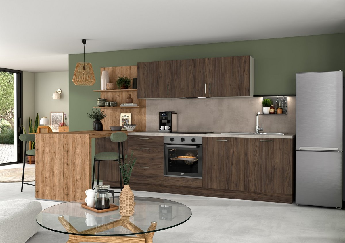 Cocina Clara acogedora