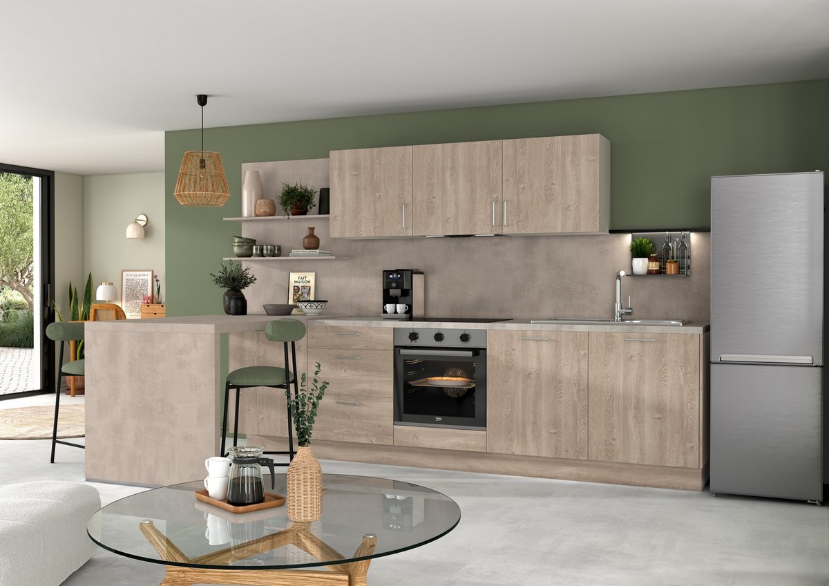 Cocina Clara acogedora