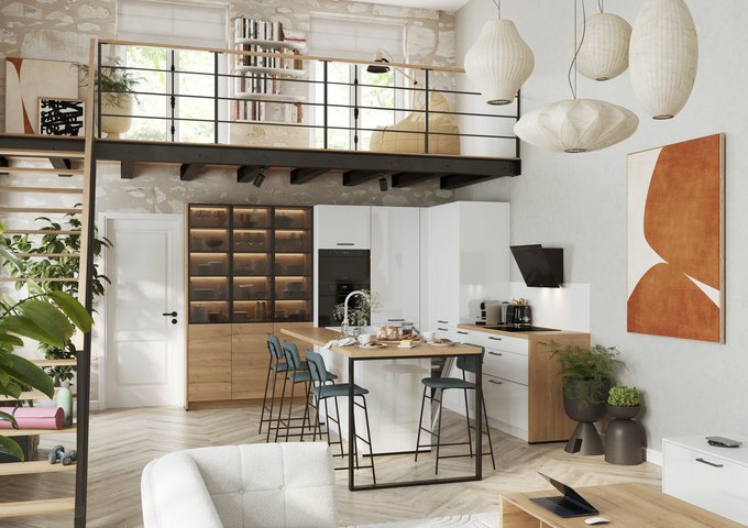 Cocinas de madera blanca