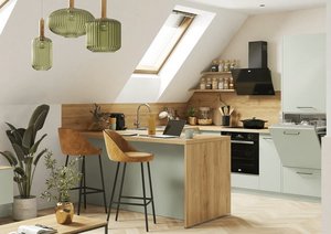Modelo de cocina Dolce acogedora con isla
