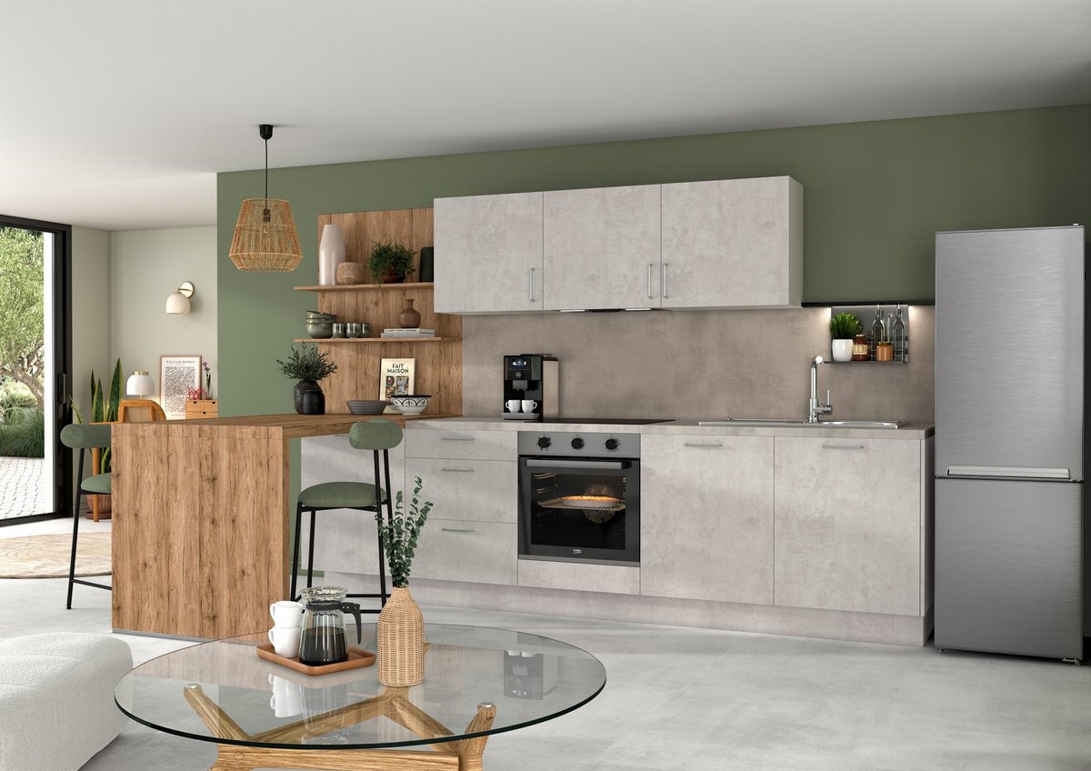 Cocina Clara acogedora
